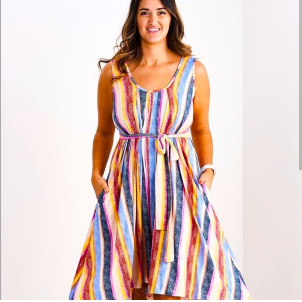 Latched Mama Static Stripe Romper